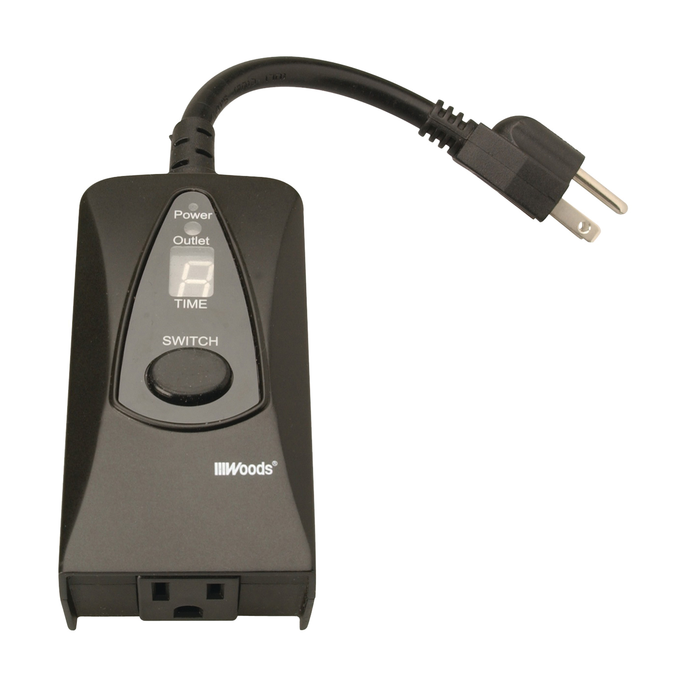 50013 Programmable Digital Timer, 15 A, 125 V, 1875 W, 24 hr Time Setting, Black