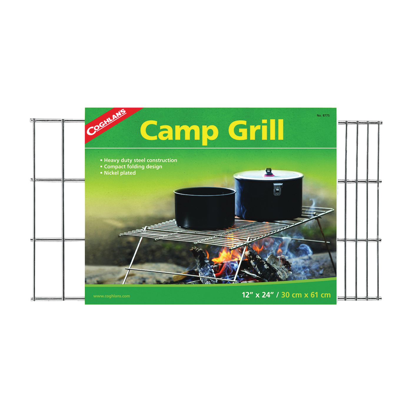 8775 Camp Grill, Steel, Nickel-Plated