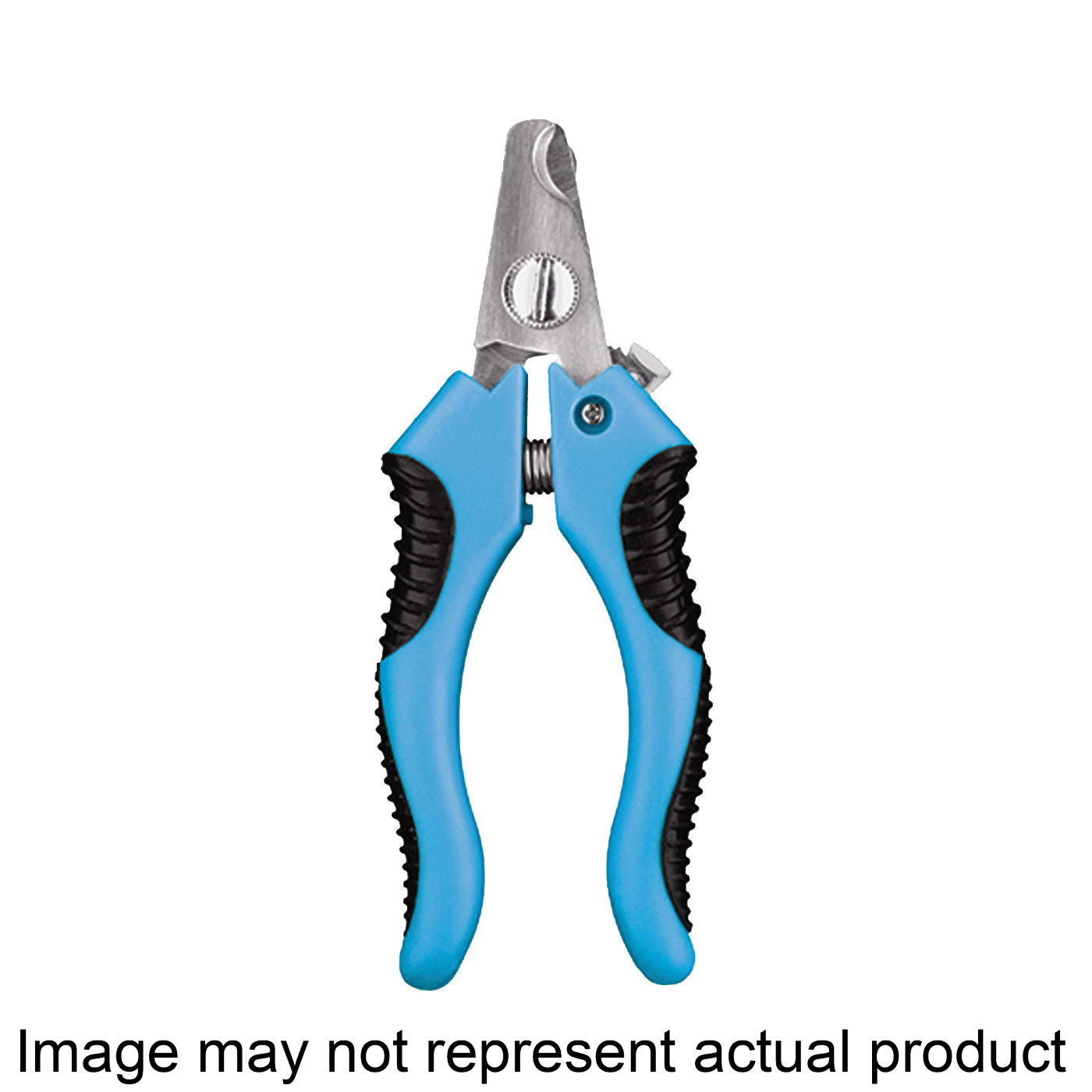 US2105-14/PGFCTNC Small Nail Clipper with Handle, Cat/Dog, Stainless Steel/Rubber, Blue/Black
