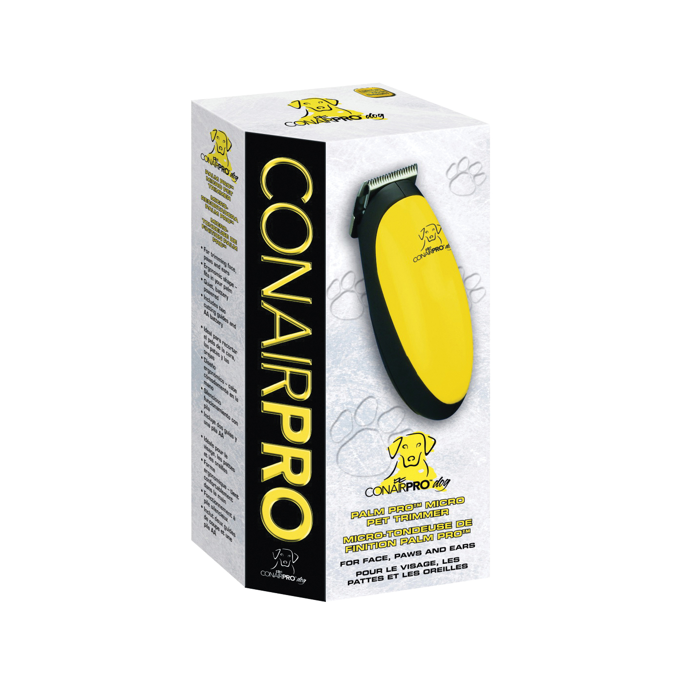 PGF44 Battery Powered Micro Trimmer, Ergonomic Handle, Black/Yellow