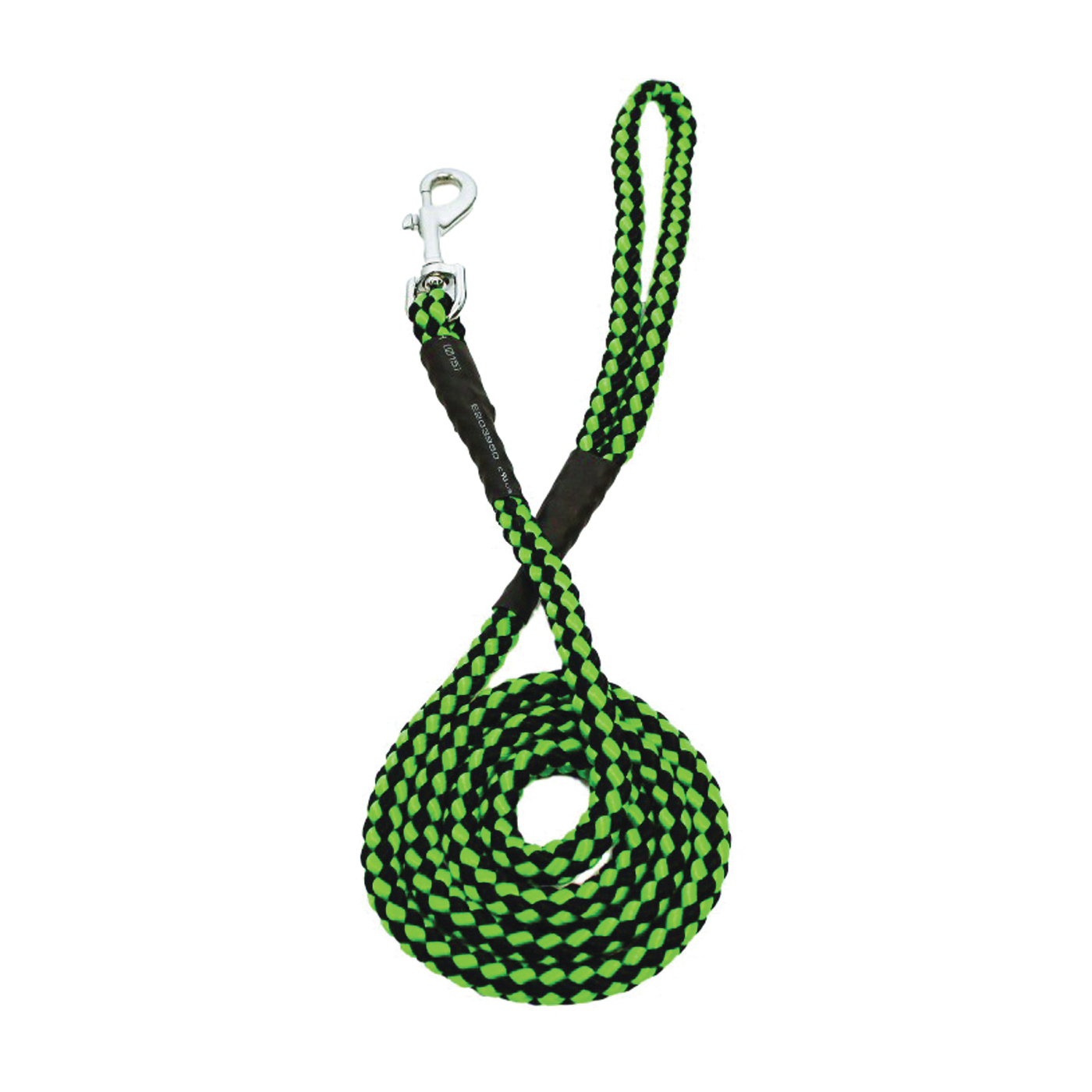 Boss Pet PDQ 11331 Braided Lead, 48 in L, Nylon Line, Green/Red/Yellow