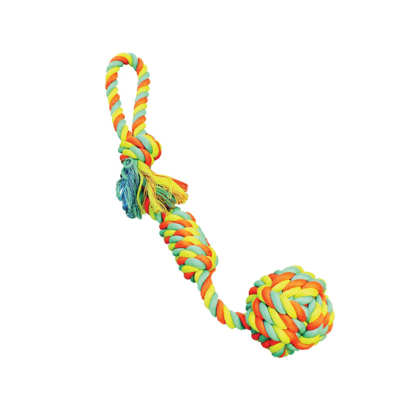 WB15513 Dog Toy, L, Rope/Rubber, Assorted