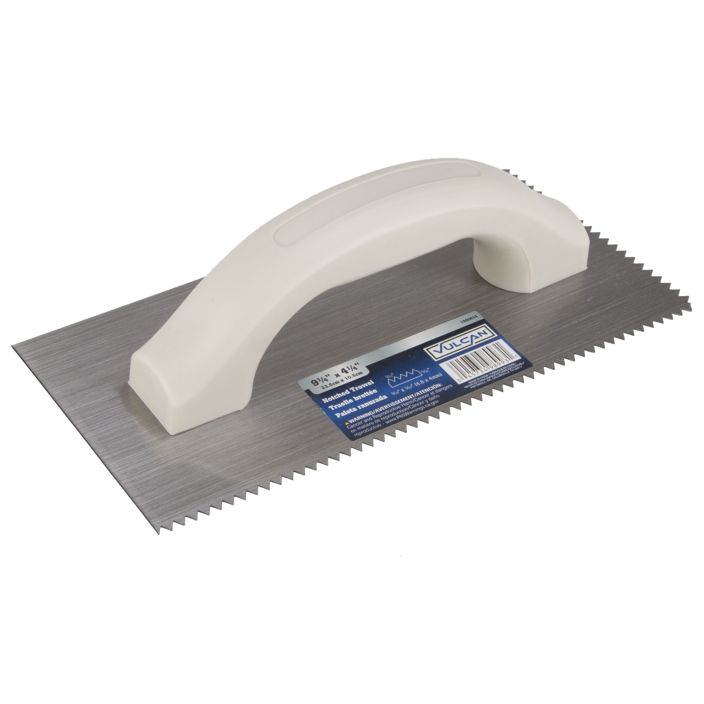 PT-150063L Trowel, Carbon Steel Blade, Poly Foam Handle, Ergonomic Handle, Metallic