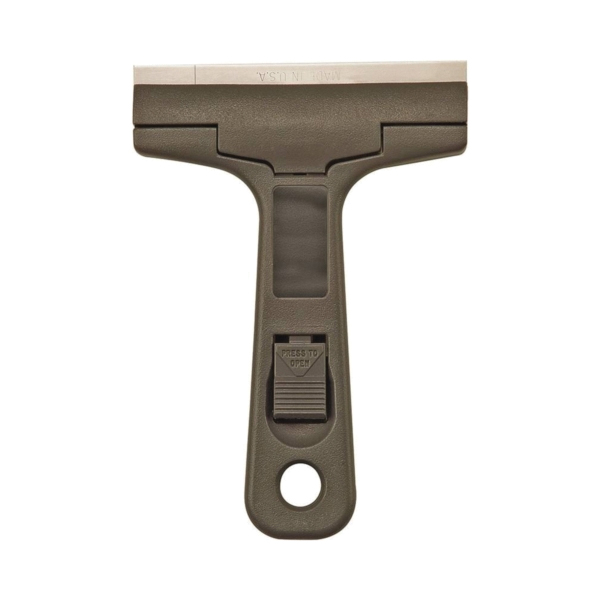 33250 Glass Scraper, 1 in W Blade, Carbon Steel Blade