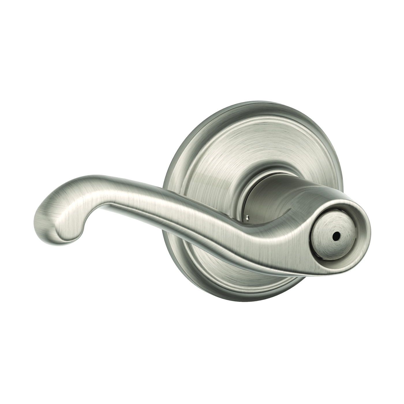 Schlage F Series F40VFLA619 Privacy Lever, Mechanical Lock, Satin Nickel, Metal, Residential, 2 Grade
