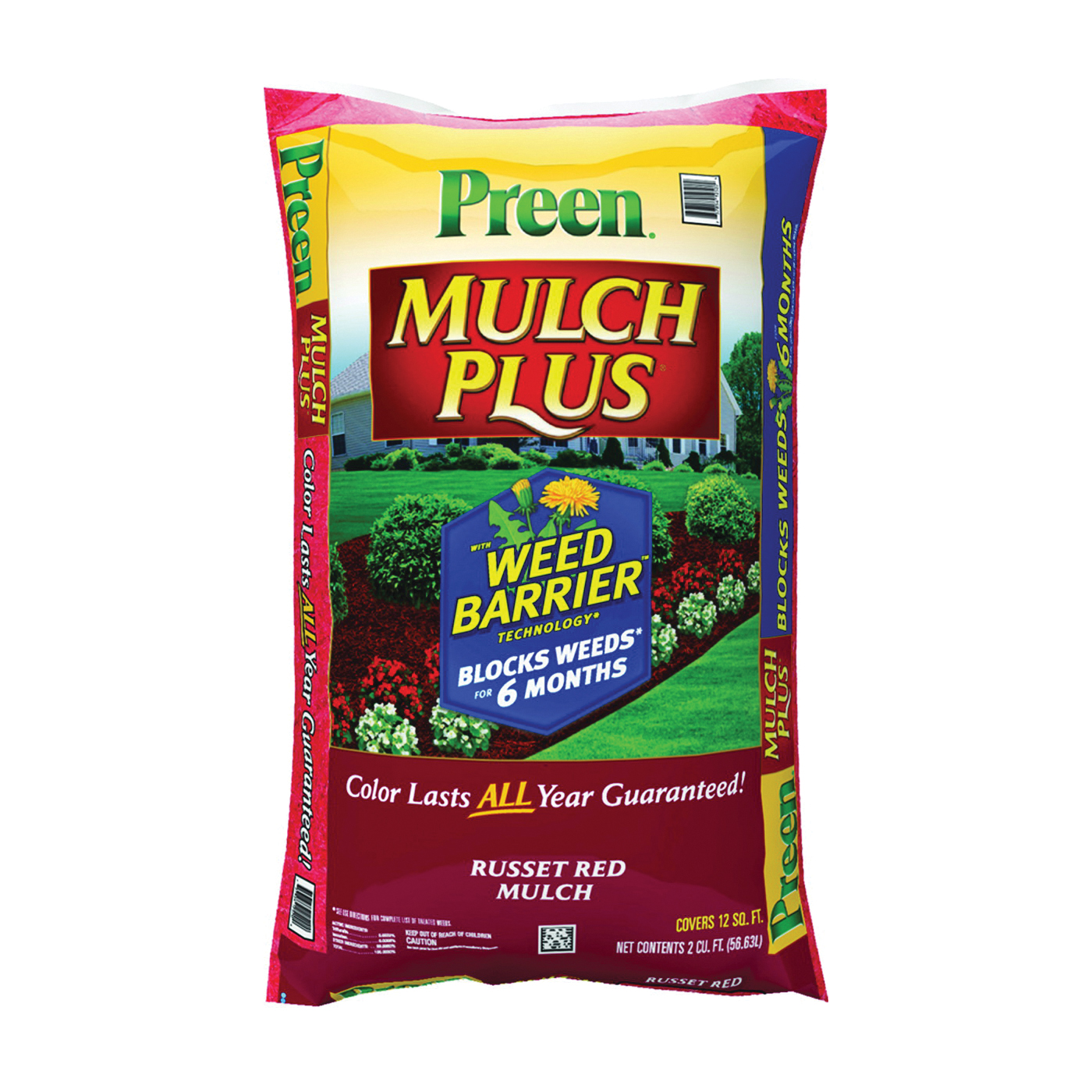 95456134 Mulch Plus Weed Barrier, Granular, Russet Red