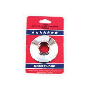 P-597C Tub Faucet Escutcheon, 15/16 in Connection, Threaded, 3-1/2 in OD, Brass, Chrome-Plated