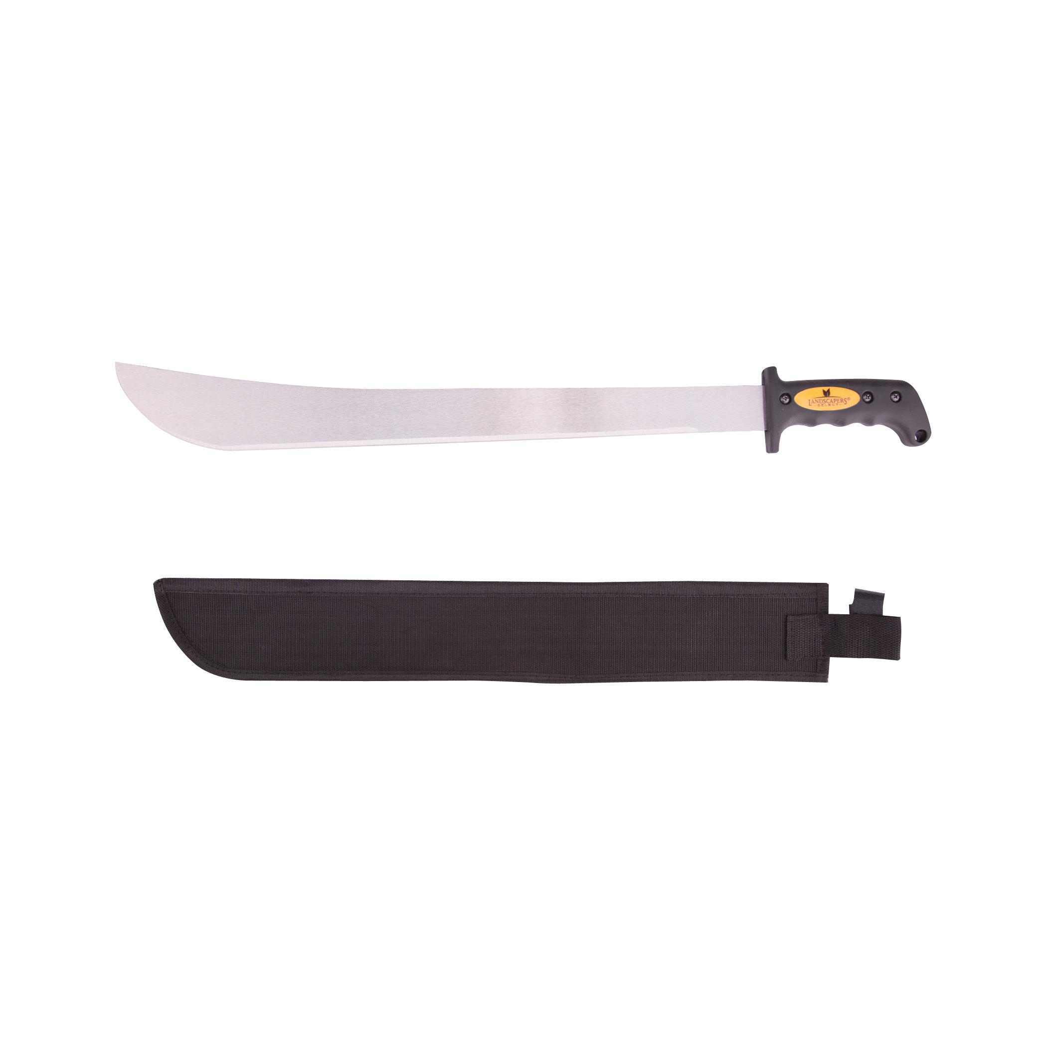 JLO-003-N3L Machete, 27-1/2 in OAL, 22 in Blade, HCS Blade, Rubber Handle