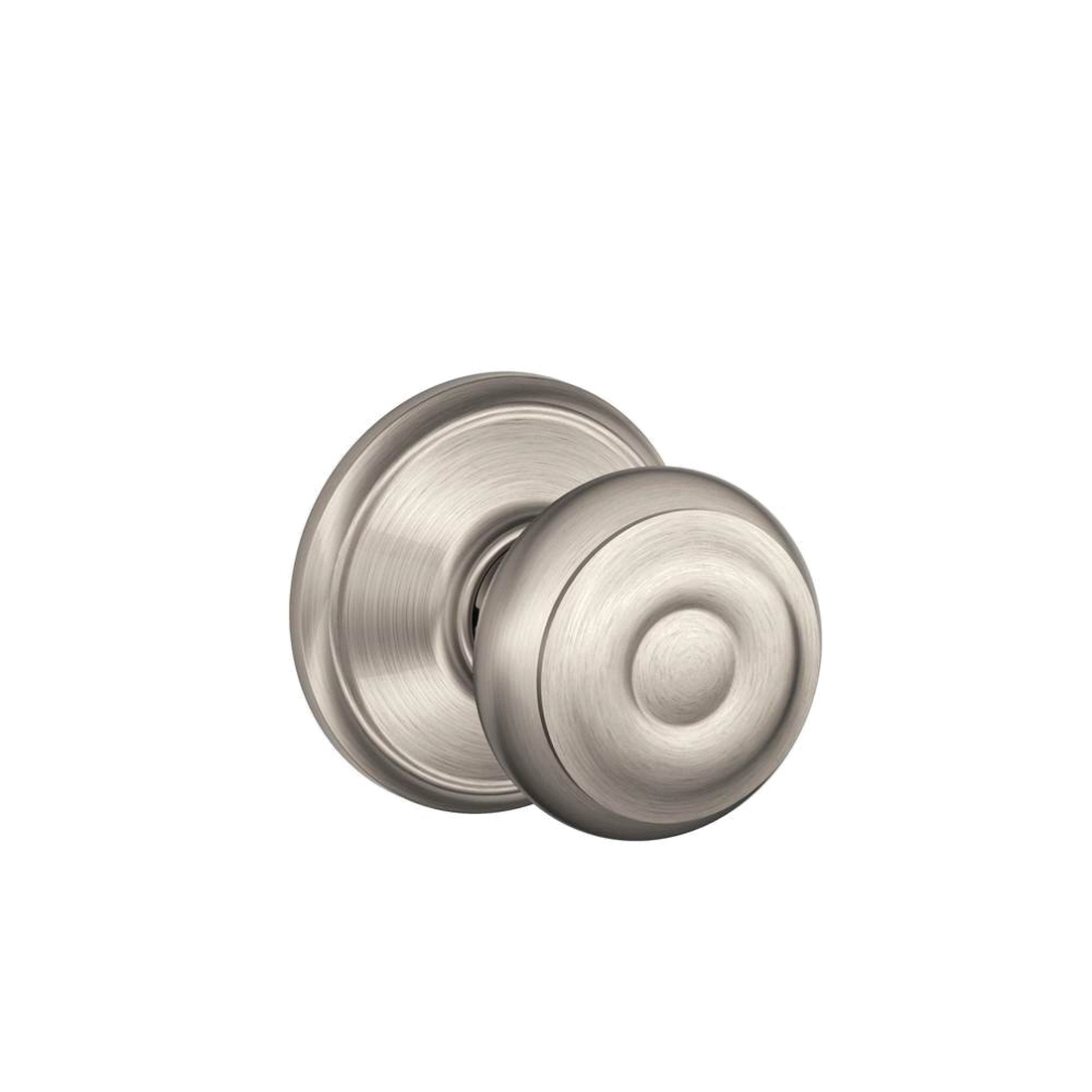 F Series F10VGEO619 Passage Knob, Knob Handle, Metal, Satin Nickel, 2-3/8 to 2-3/4 in Backset, Reversible Hand