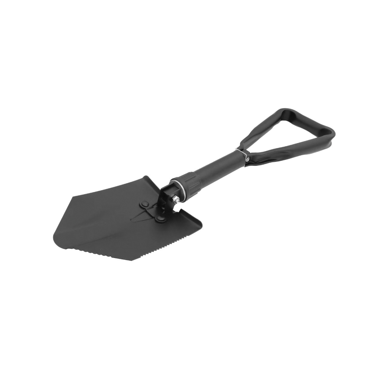 9065 Folding Shovel, Steel Blade, Metal Handle, 10 in L