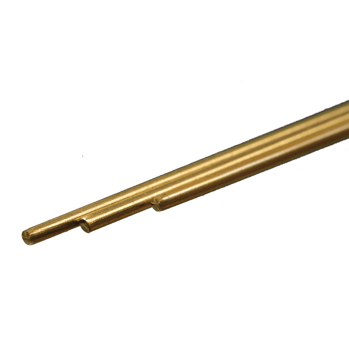 8162 Decorative Metal Rod, 1/16 in Dia, 12 in L, 260 Brass, 260 Grade