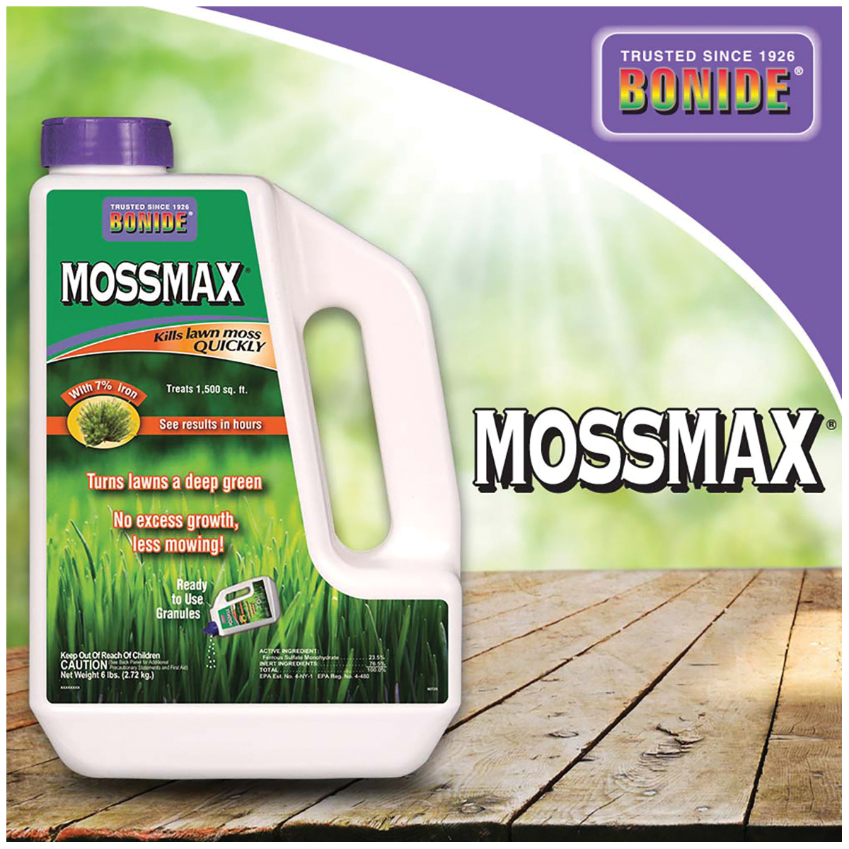 Lawn Moss Killer, 6 lb Jug, Bonide, MossMax - 4