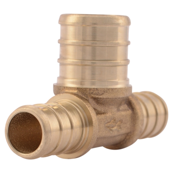 SharkBite UC408LFA Bullnose Pipe Tee, 1/2 x 3/4 in, 200 psi Pressure
