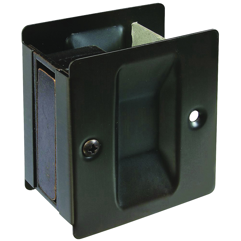 V1950 Series N336-396 Pocket Door Pull, Solid Brass, Antique Bronze