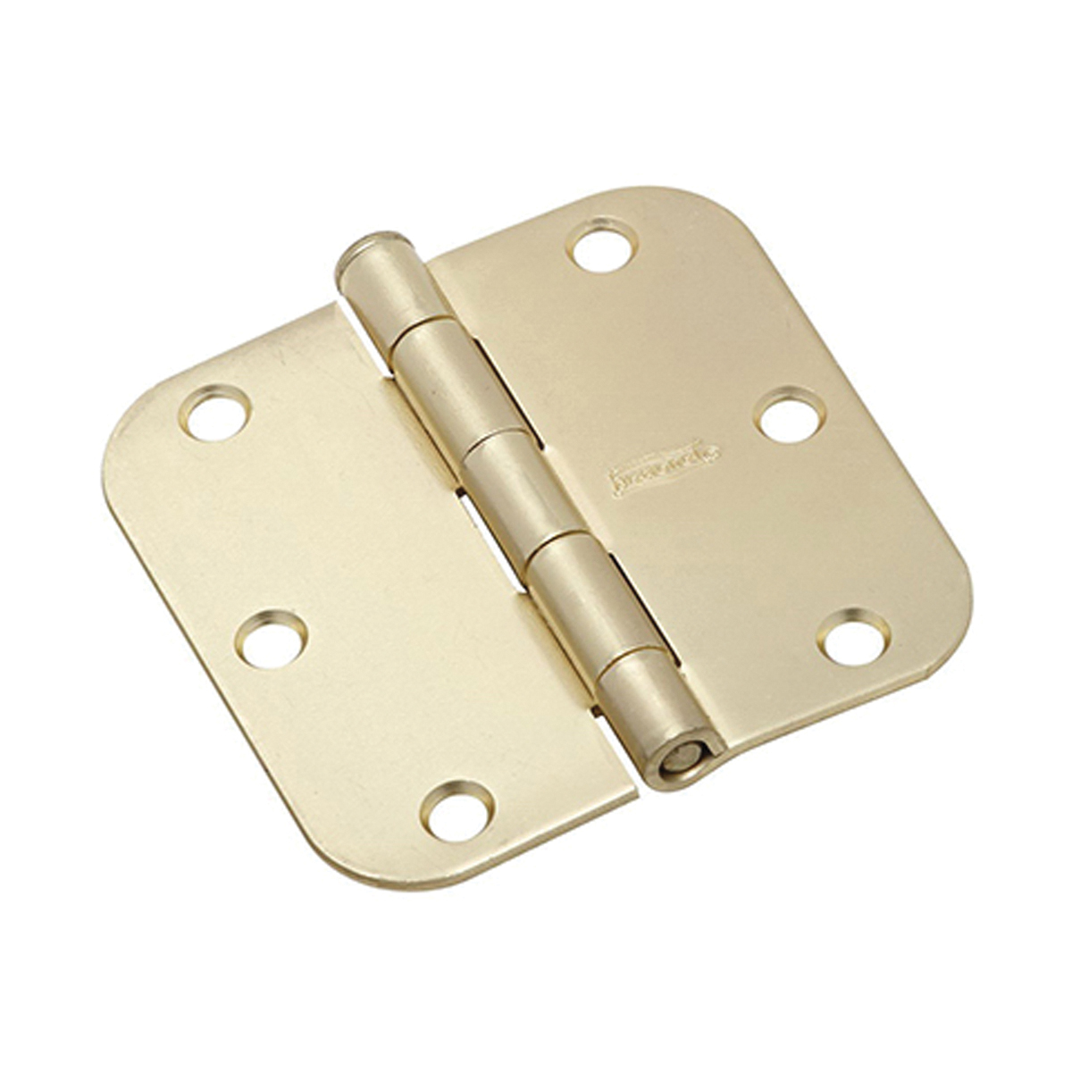 N830-224 Door Hinge, Steel, Satin Brass, Non-Rising, Removable Pin, Full-Mortise Mounting, 50 lb