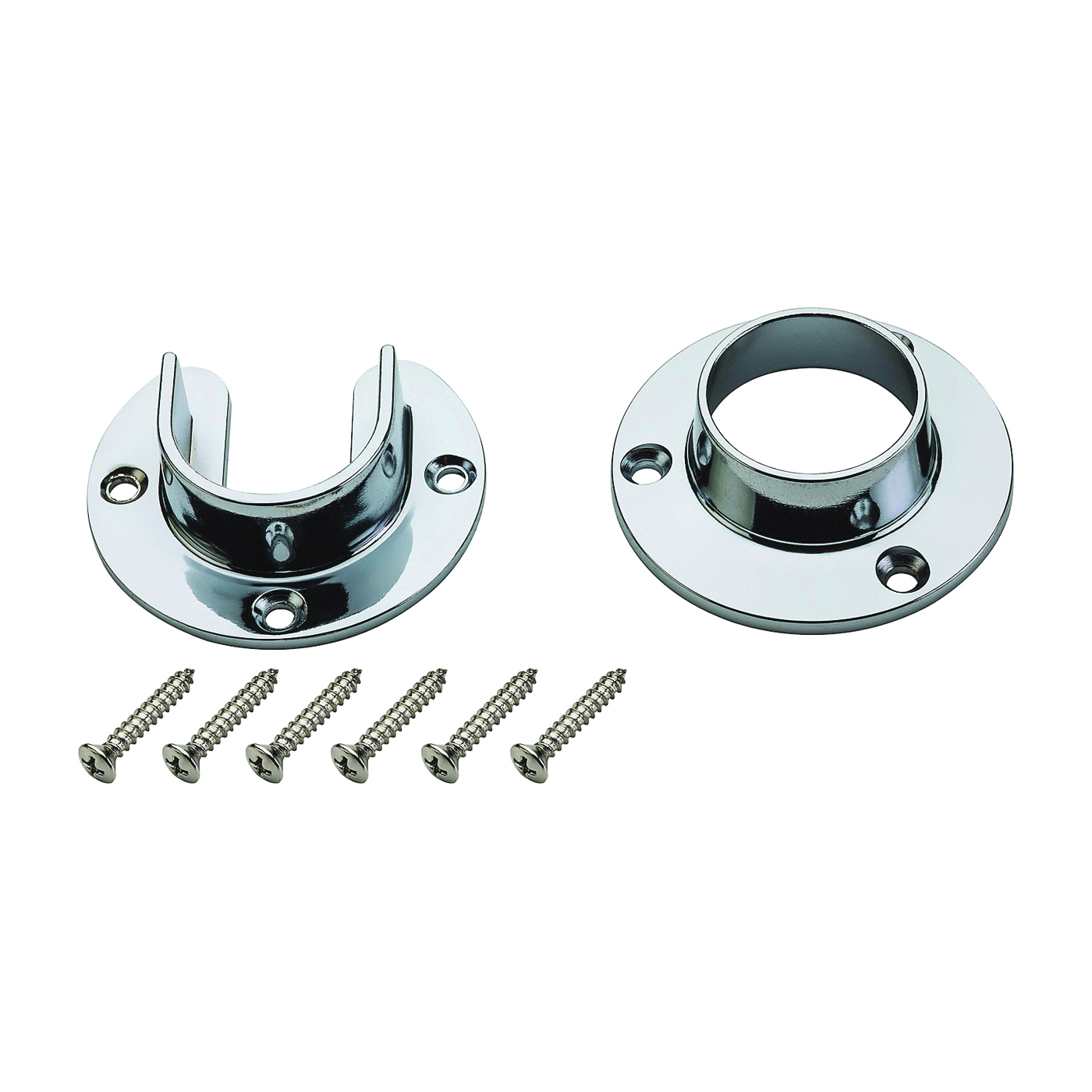 V8600 Series S822-080 Closet Flange Set, Zinc, Chrome-Plated
