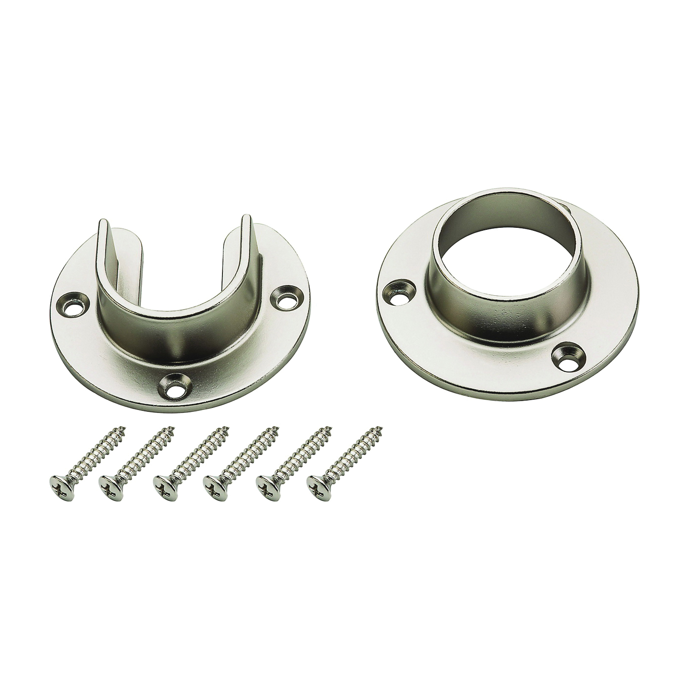 V8600 Series S822-082 Closet Flange Set, Zinc, Satin Nickel