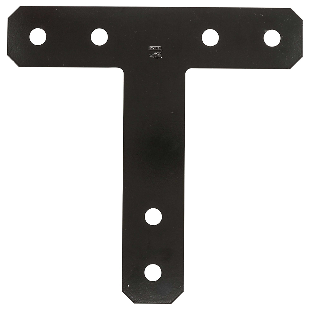 National Hardware 1162BC Series N266-473 T-Plate, 12 in L, 2-1/2 in W, 3/16 in Thick, Steel, Powder-Coated - 1