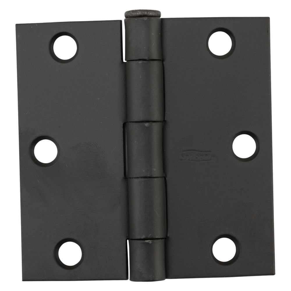N830-205 Door Hinge, Steel, Oil-Rubbed Bronze, Non-Rising, Removable Pin, Full-Mortise Mounting, 50 lb