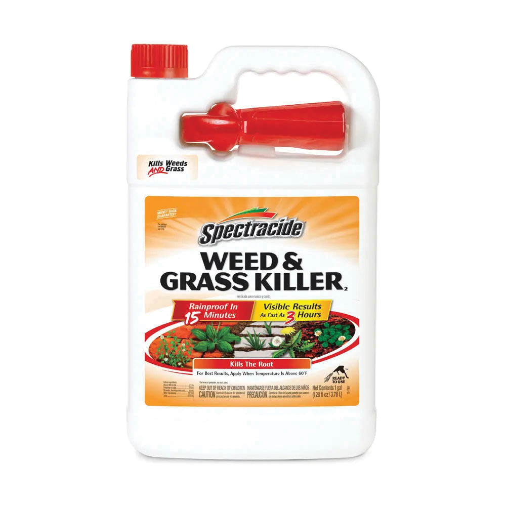 HG-96428 Weed and Grass Killer, Liquid, Amber, 32 oz Bottle