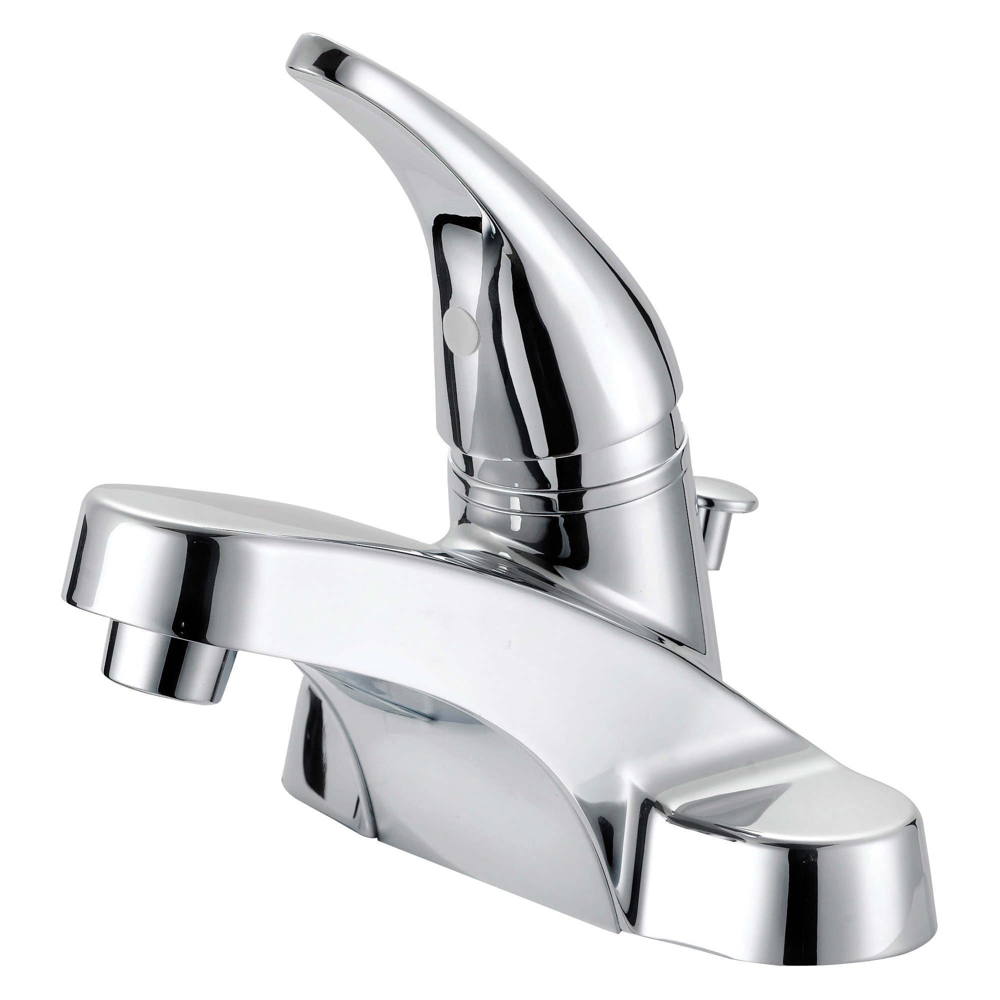 TQ-F4510042CP Lavatory Faucet, 1.2 gpm, 1-Handle, 3-Faucet Hole, Metal/Plastic, Chrome, Lever Handle