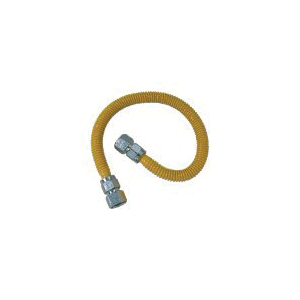 ProCoat Series CSSC22-48P Gas Connector, 3/4 in, FIP, Stainless Steel, Polymer-Coated, 48 in L, 5/8 in OD