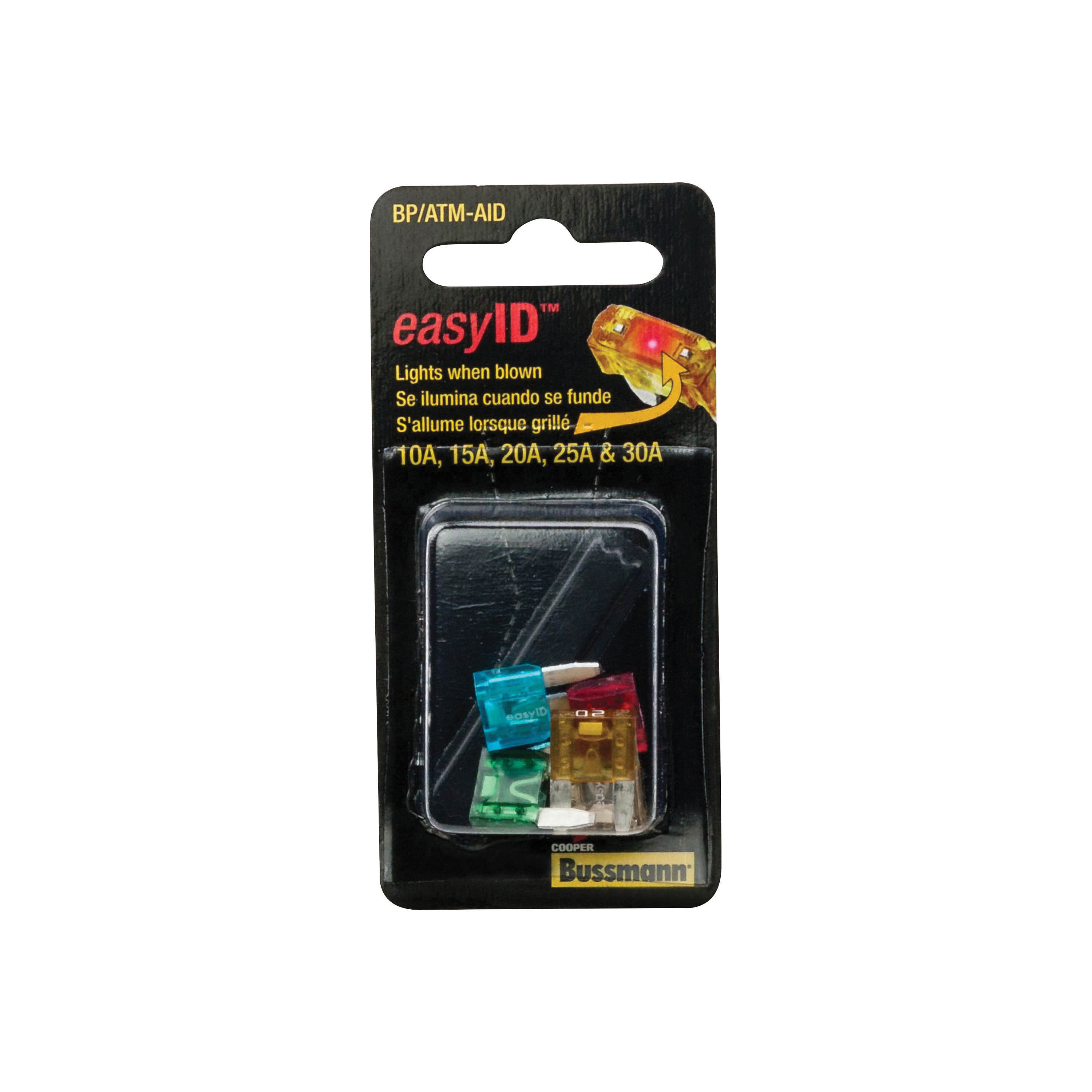 BP/ATM-AID Fuse Assortment Kit, 32 VDC, 10 to 30 A, 1 kA Interrupt
