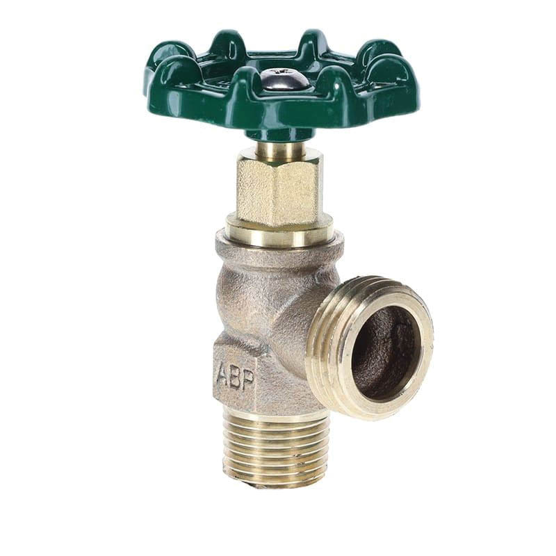 Arrowhead Brass 221LF Boiler Drain, 1/2 x 3/4 in Connection, MIP x MHT, 125 psi Pressure, 8 to 9 gpm, Manual Actuator - 1