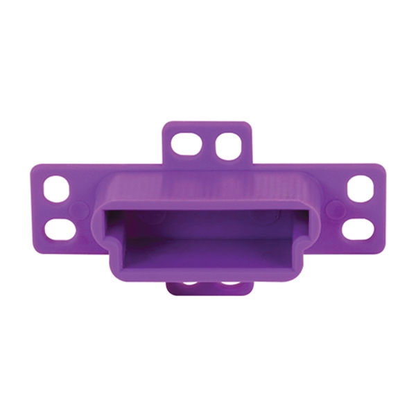 R 7133 Drawer Track Backplate, 3/4 in L, 2-3/4 in W, Nylon/Steel