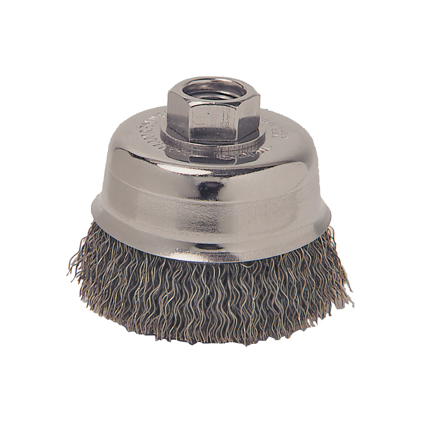 Weiler 36061 Wire Cup Brush, 5 in Dia, 5/8-11 Arbor/Shank, Carbon Steel Bristle