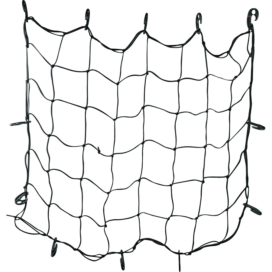 FH92103 Cargo Net, 48 in L, 36 in W, Rubber, Black