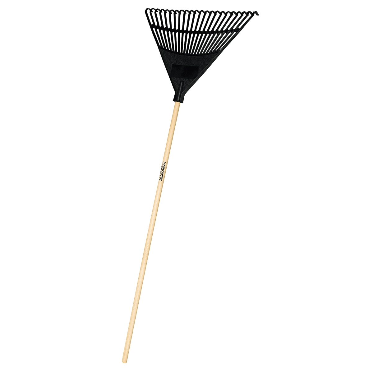 34591 EP22OR Lawn/Leaf Rake, Poly Tine, 22-Tine, Hardwood Handle, 48 in L Handle