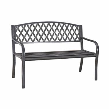 D3819C Park Bench, Steel Seat/Frame, Antique Bronze
