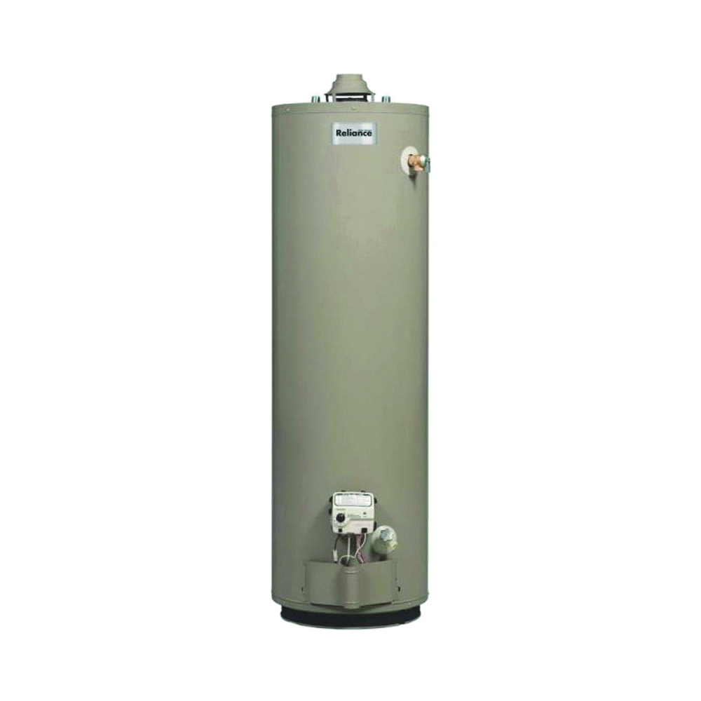 6 50 PBRT Gas Water Heater, Propane, 50 gal Tank, 81 gph, 40,000 Btu, 0.62 Energy Efficiency