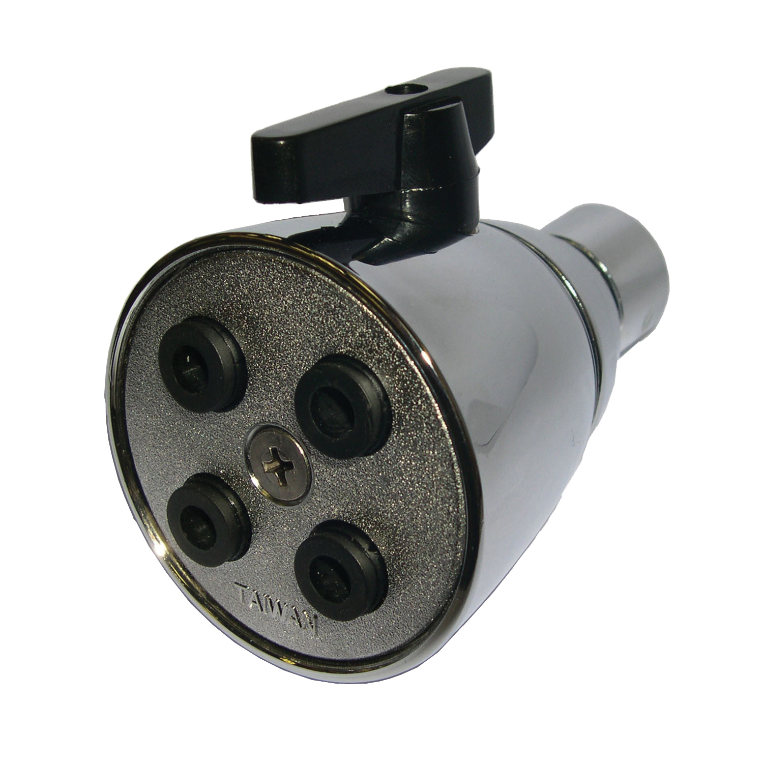 PP6260376 Showerhead, Round, 1.8 gpm, 1/2 in Connection, Threaded, 4-Spray Function, Zinc, 2-1/8 in Dia