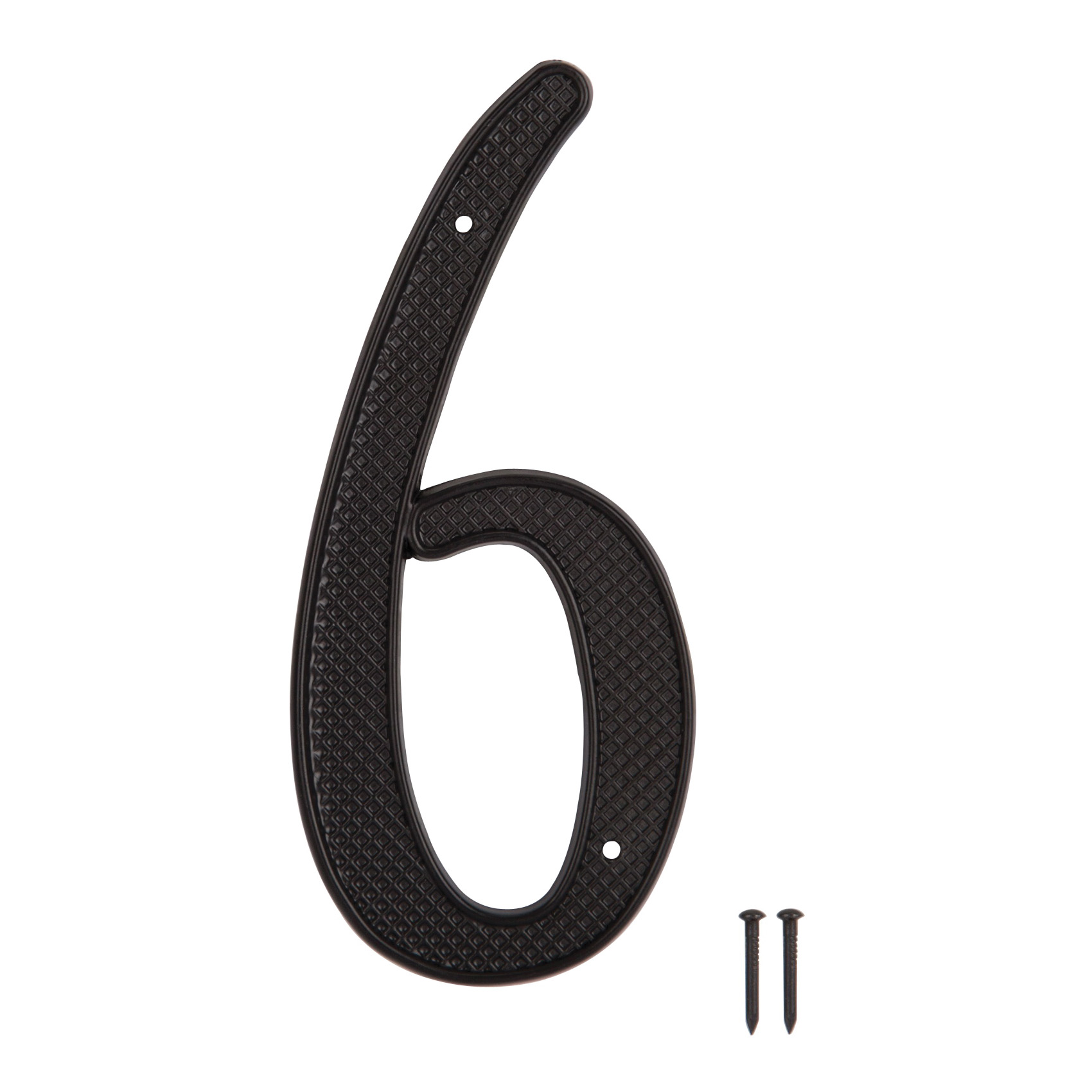 N-016-PS House Number, Character: 6, 4 in H Character, 2.28 in W Character