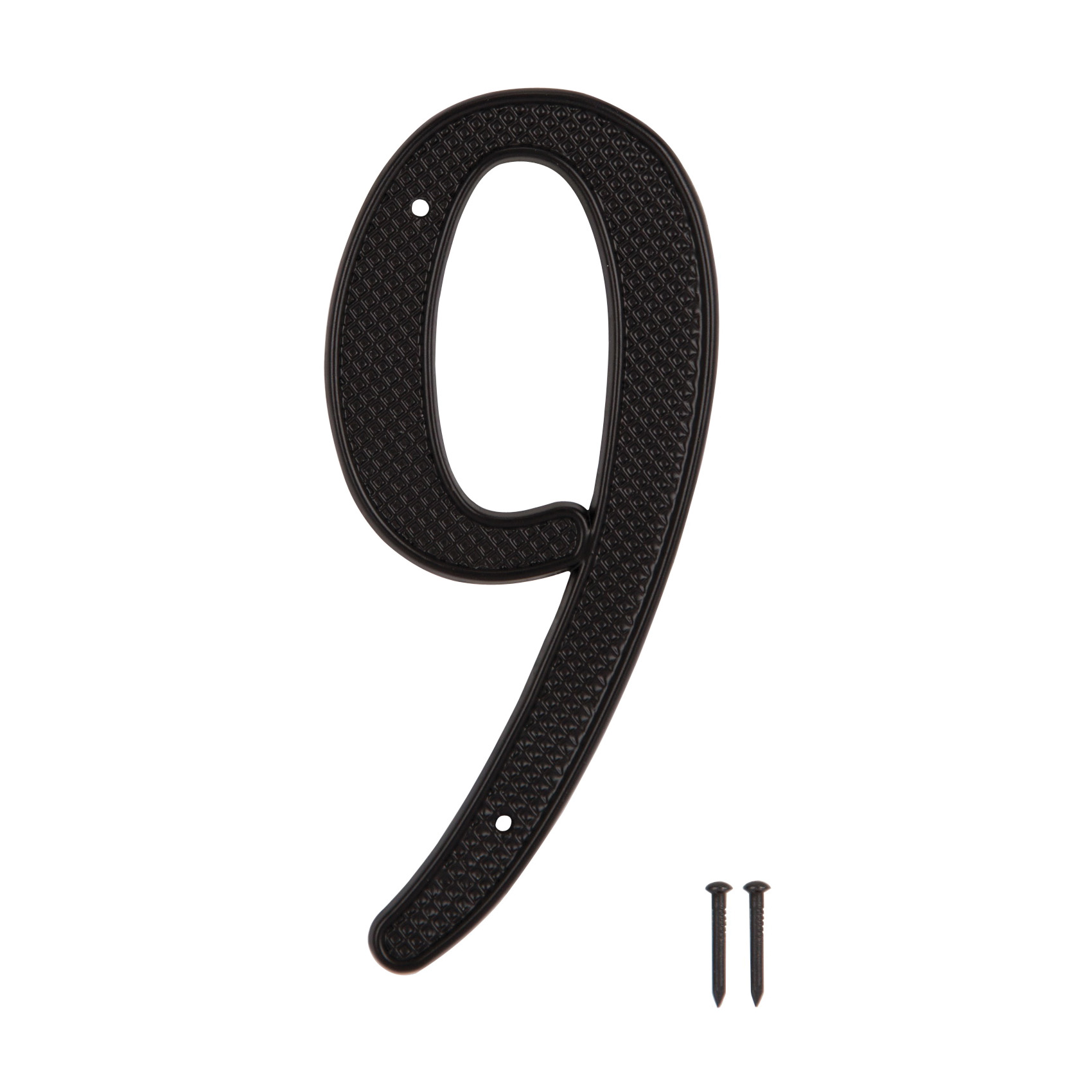 N-019-PS House Number, Character: 9, 4 in H Character, 2.28 in W Character