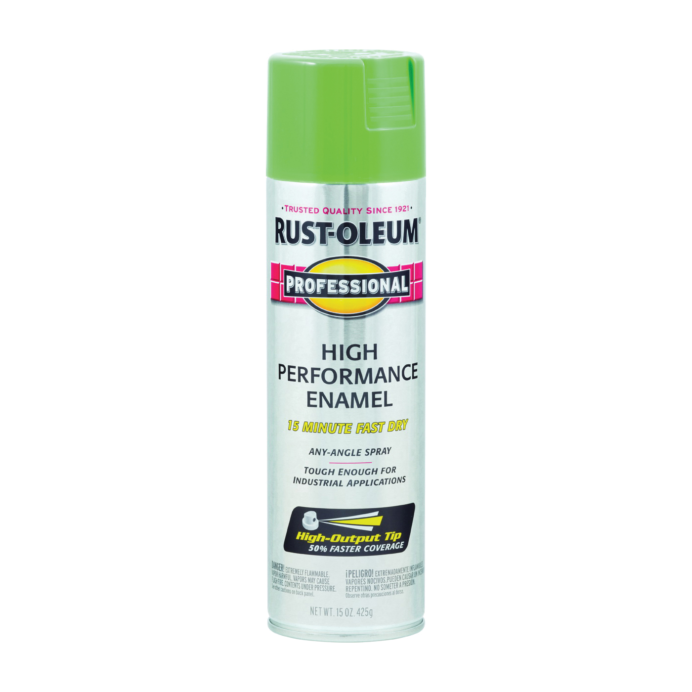 7533838 Safety Spray Paint, Gloss, Safety Green, 15 oz, Can