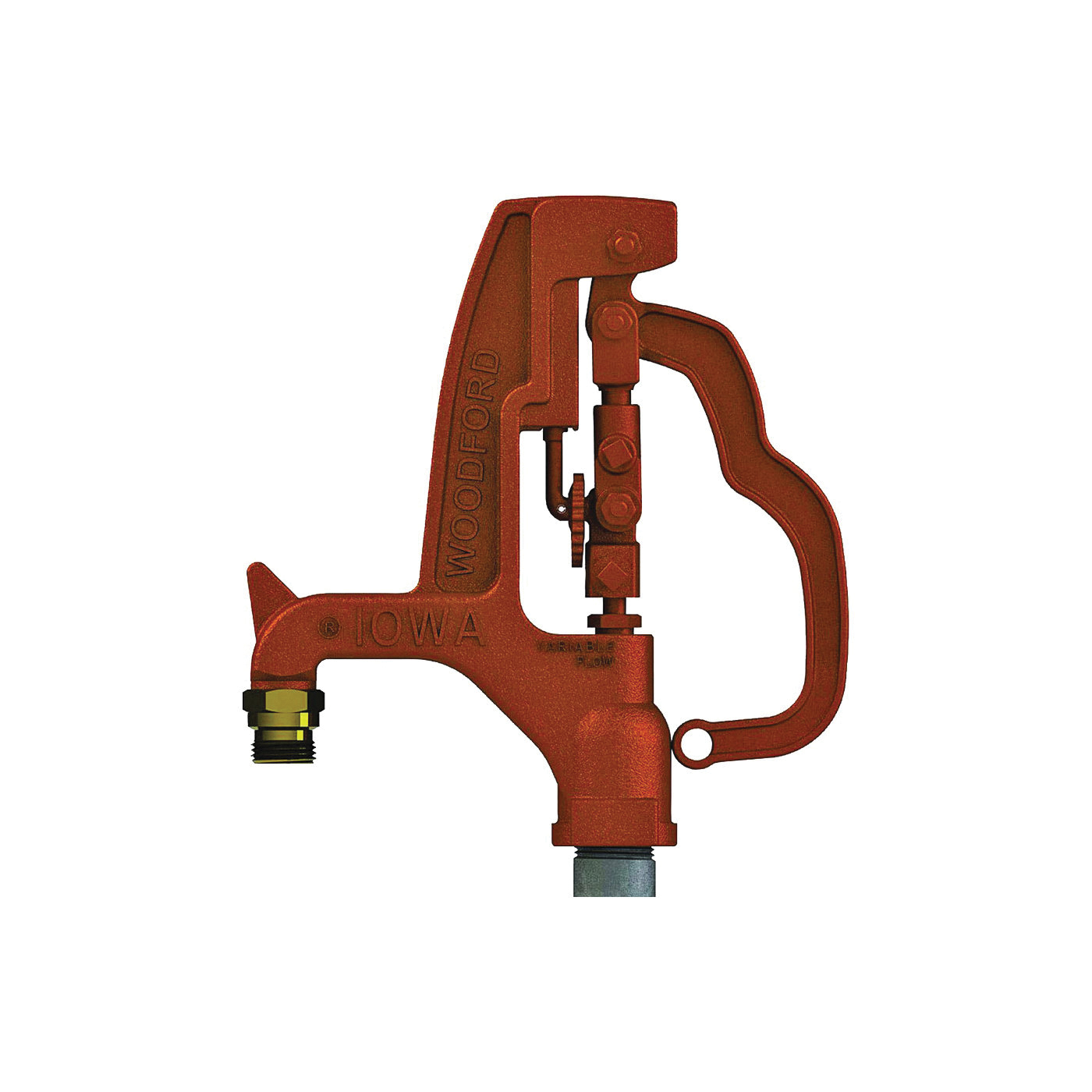 IOWA Series Y34-4 Yard Hydrant, 84-1/2 in OAL, 3/4 in Inlet, FNPT Inlet, 1 in Outlet, 125 psi Pressure