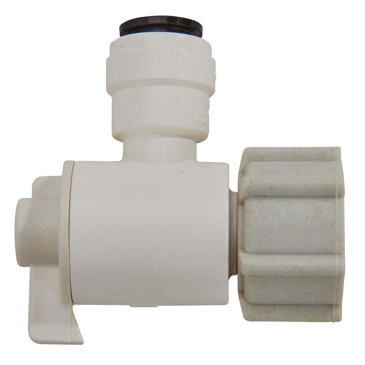 3553-0608/P-675 Angle Valve, 1/2 x 1/4 in Connection, NPS x CTS, 250 psi Pressure, Thermoplastic Body