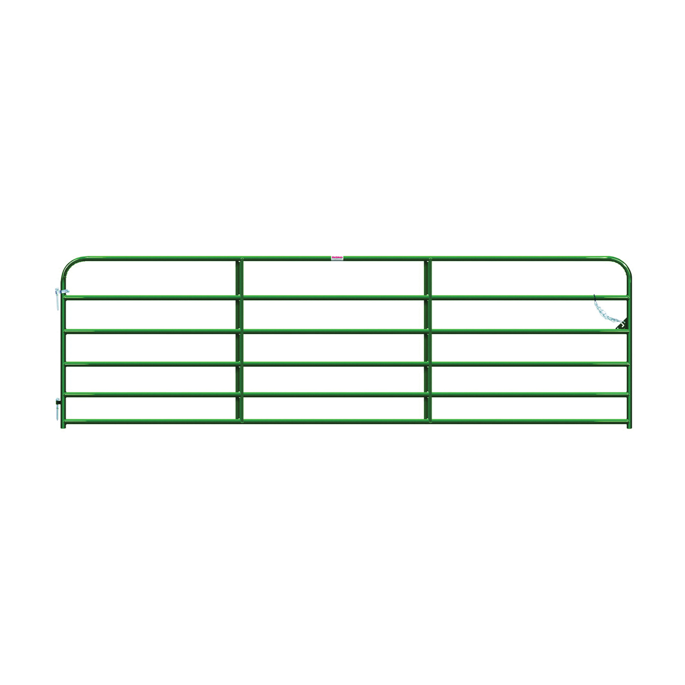 40130142 Utility Round Corner Gate, 14 ft W Gate, 50 in H Gate, 20 ga Frame Tube/Channel, Steel Frame