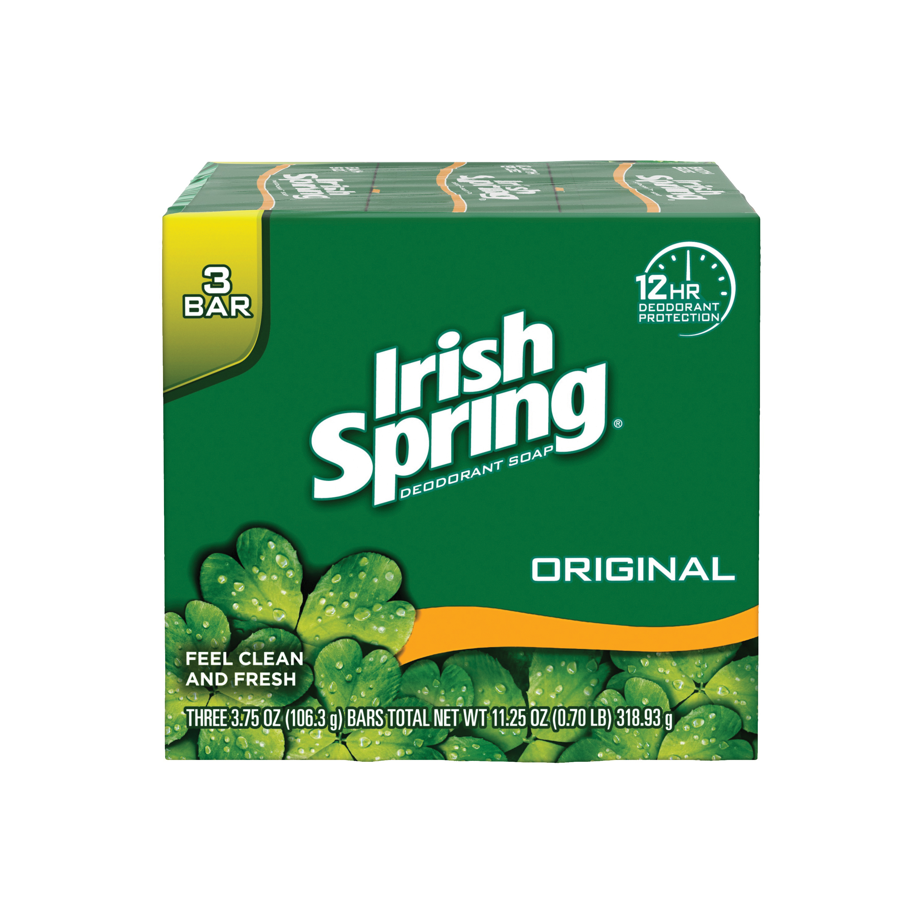 14177 Soap, Bar, Green, Clean Fresh, 3.75 oz Pack