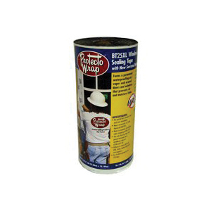 Protecto Wrap BT25XL 8425B0475SW Window and Door Flashing Tape, 75 ft L, 4 in W, HDPE, Gray/White - 1