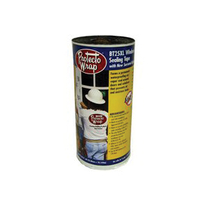 BT25XL 8425B0675SW Window and Door Flashing Tape, 75 ft L, 6 in W, HDPE, Gray/White