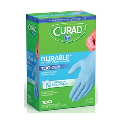 CUR4145R Exam Gloves, One-Size, Nitrile, Blue