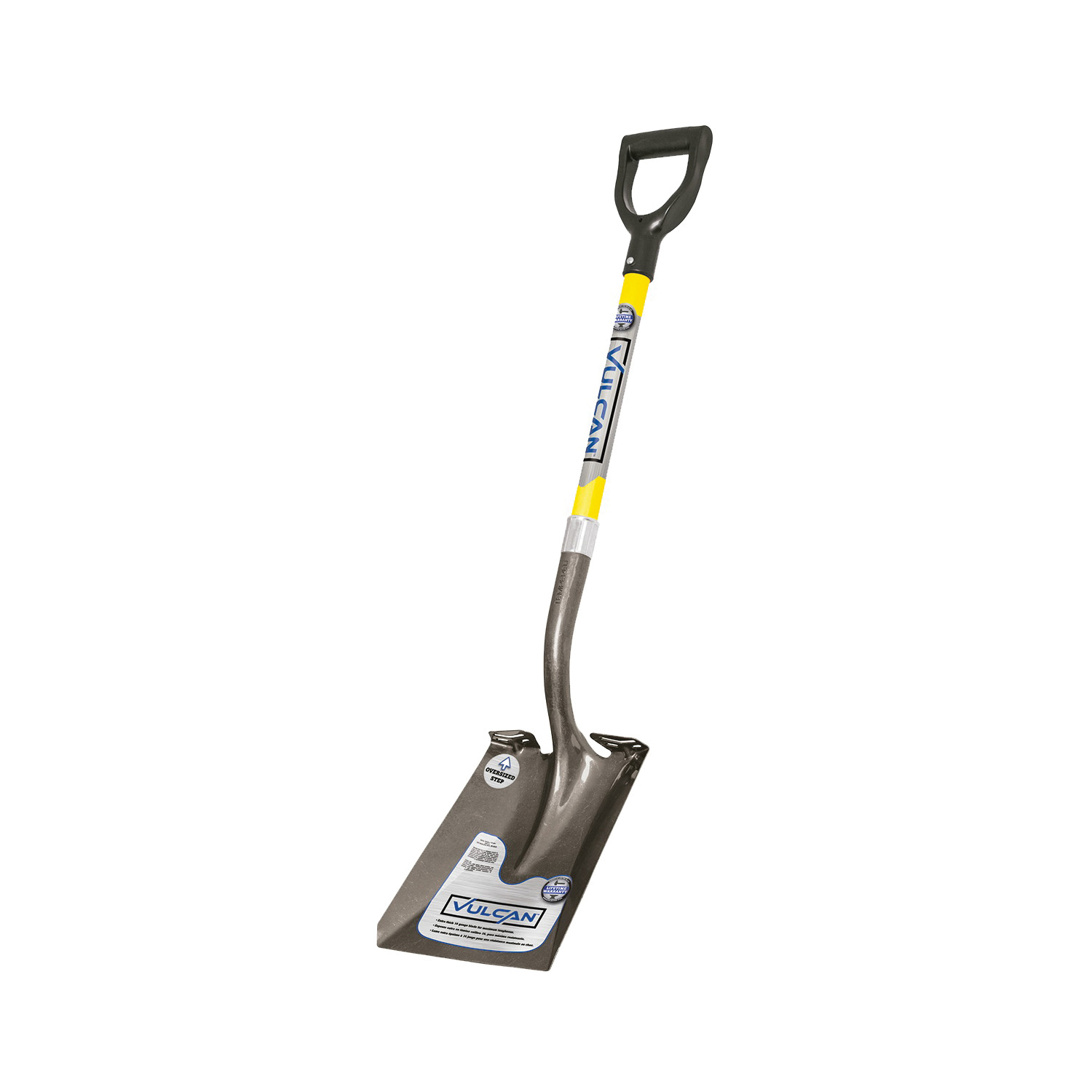 34537 PCY-F Shovel, Fiberglass Handle, D-Shaped Handle, 29 in L Handle