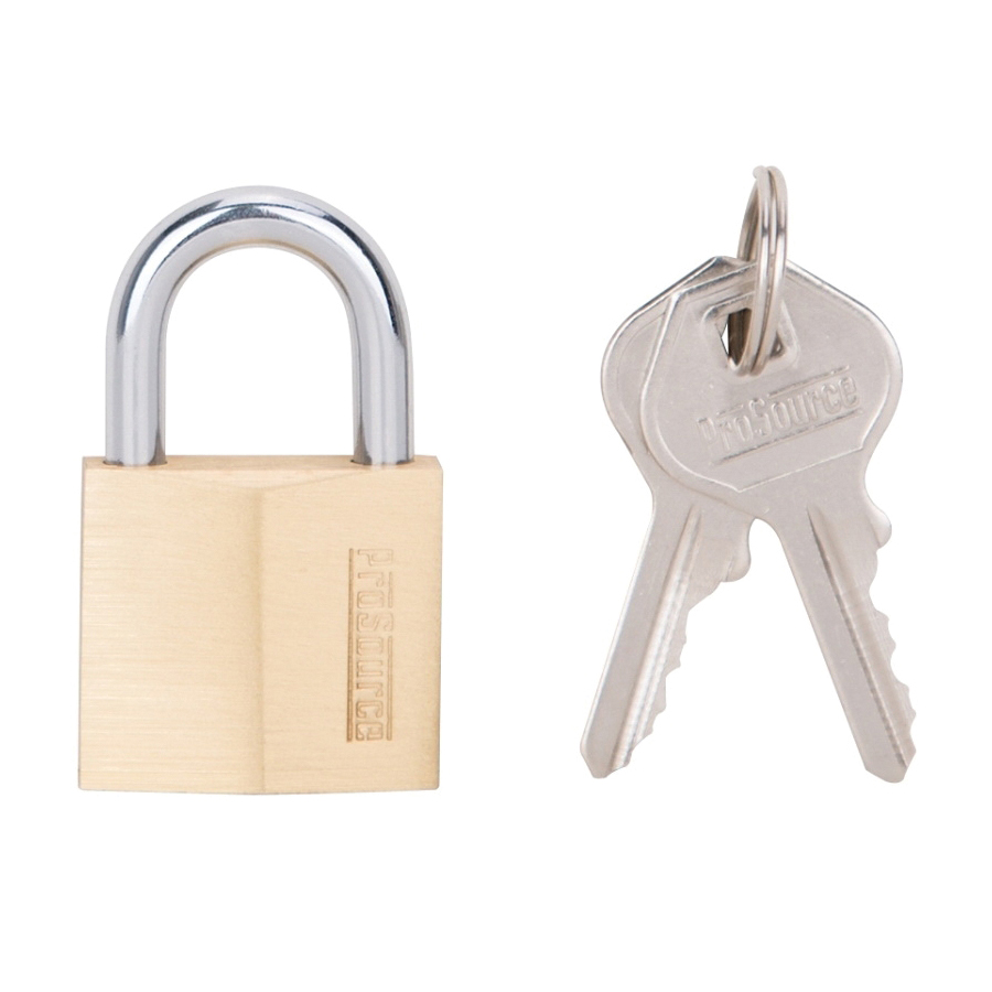 HD10030-3L Padlock, Standard Shackle, 3/16 in Dia Shackle, 3/4 in H Shackle, Steel Shackle, Brass Body