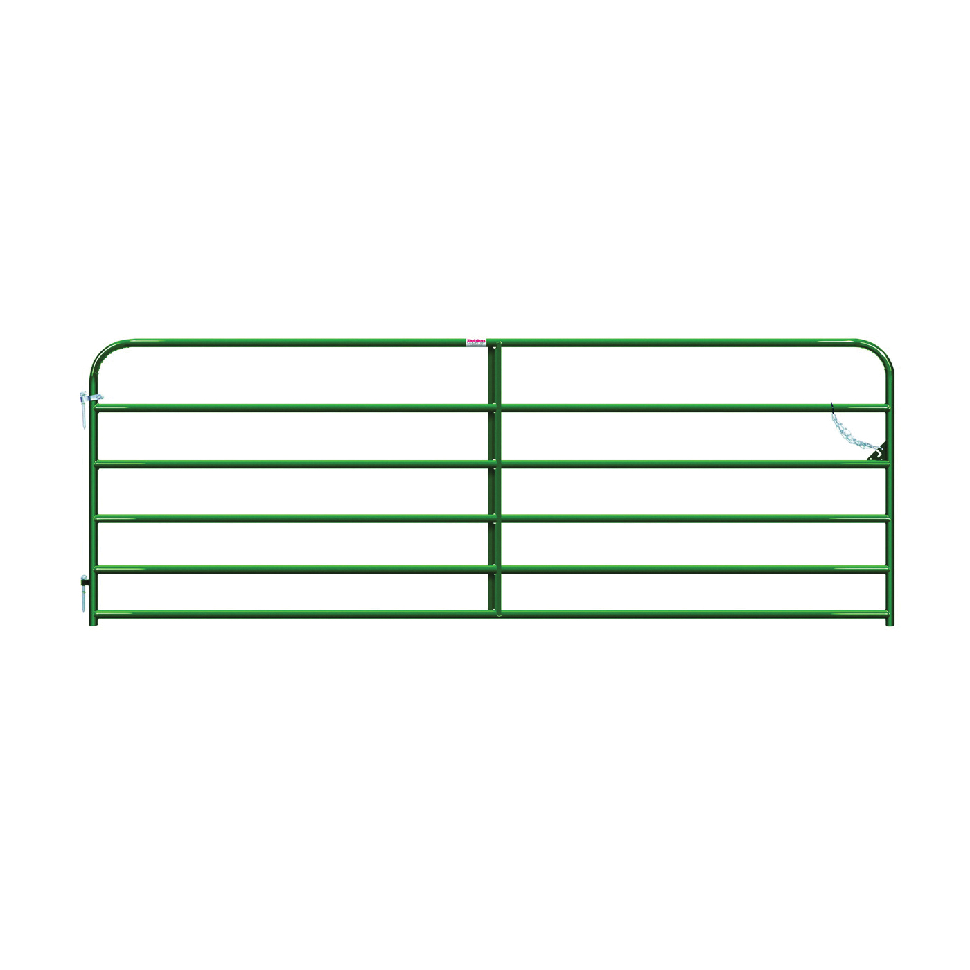40130122 Utility Round Corner Gate, 12 ft W Gate, 50 in H Gate, 20 ga Frame Tube/Channel, Steel Frame