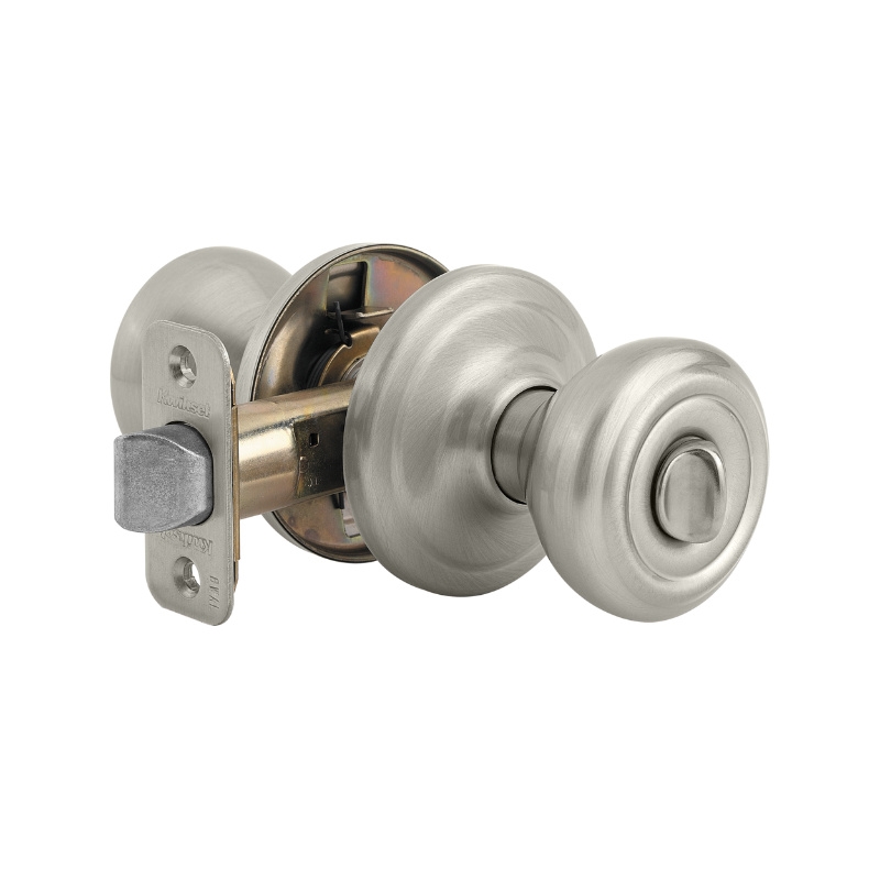 Kwikset Signature Series 730CN 15 CP Privacy Door Knob, 1-3/8 to 1-3/4 in Thick Door, Satin Nickel - 2