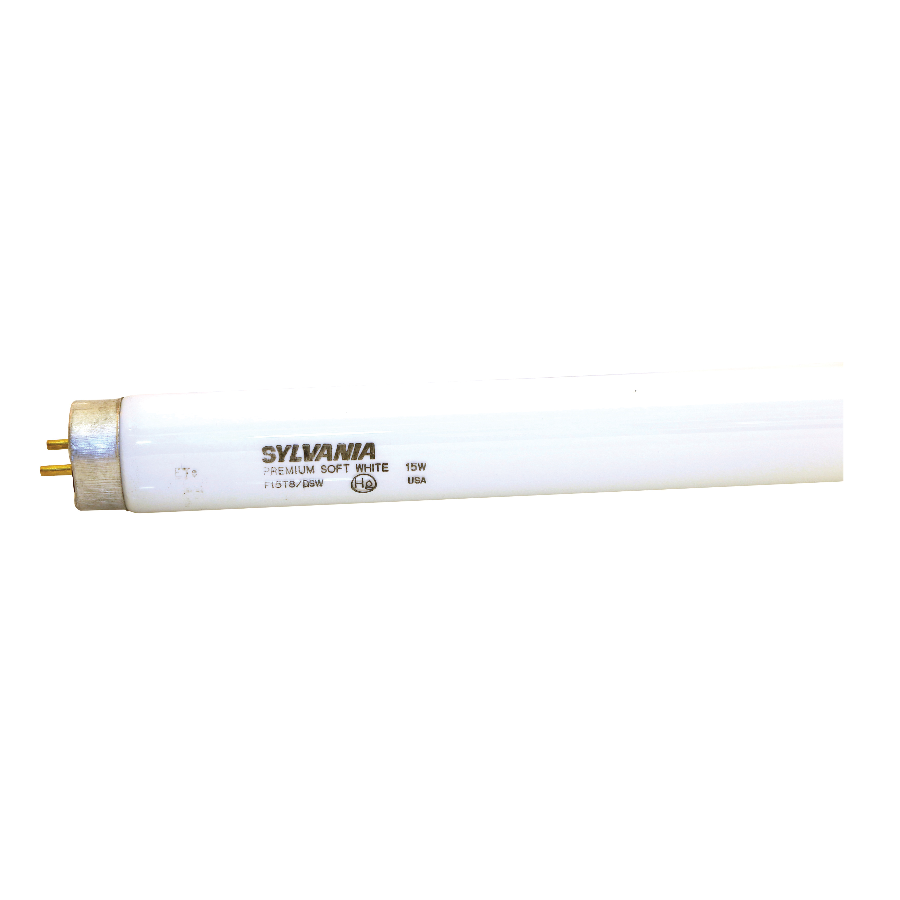 21656 Fluorescent Bulb, 15 W, T8 Lamp, Medium Lamp Base, 810 Lumens, 3000 K Color Temp, Soft White